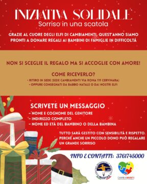 Cervinara: “Sorriso in scatola”: la Magia della Solidarietà con gli Elfi di CambiaMenti