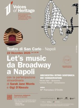 Il conservatorio Nicola Sala porta Voice of Heritage al San Carlo di Napoli