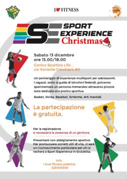 Cervinara: sabato 13 dicembre evento gratuito per gli adolescenti con Sport Experience