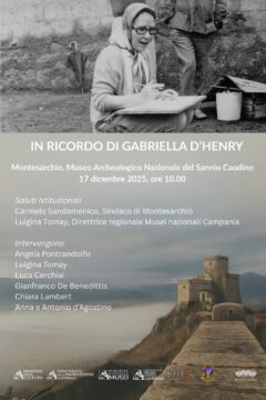 Montesarchio:; mercoledì al museo si ricorda Gabriella d’Henry
