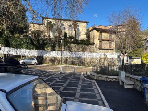 Pannarano: striscione di protesta dei tifosi contro l’amministrazione comunale