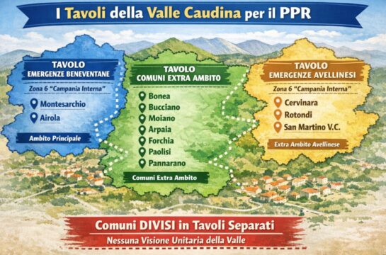 Valle Caudina divisa alle audizioni del Piano Paesaggistico Regionale
