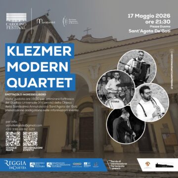 Il Carolino Festival fa tappa a Sant’Agata de’ Goti con il Klezmer Modern Quartet