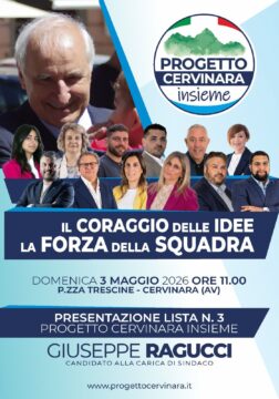 Prende il via da piazza Trescine la campagna elettorale di Progetto Cervinara Insieme
