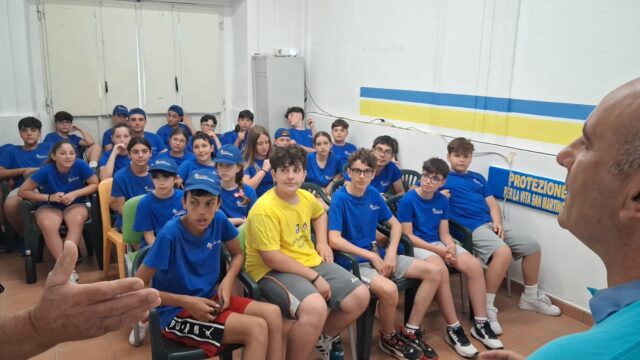 San Martino: 30 ragazzi al campo estivo della protezione civile