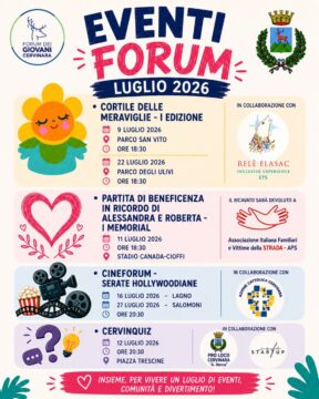 Cervinara: un luglio di eventi per il forum dei giovani