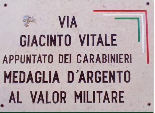 Roccabascerana: lapide alla memoria dell’appuntato dei carabinieri Giacinto Vitale