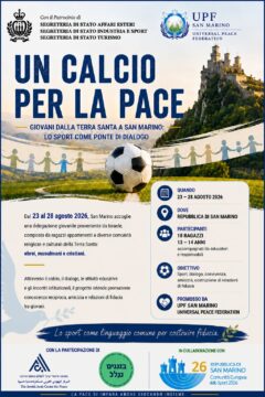 Un calcio per la pace a San Marino