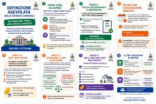 Cervinara: chiarimenti sulla definizione agevolata delle entrate comunali
