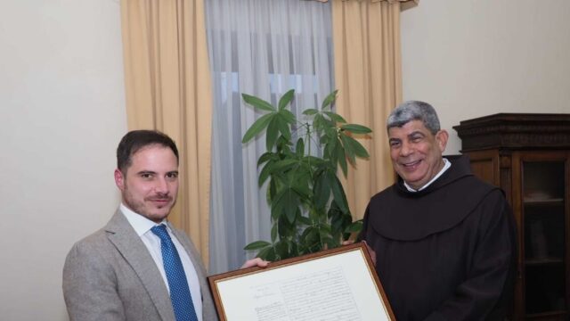 Padre Ibrahim a Pietrelcina per la cittadinanza onoraria