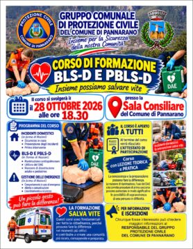 Pannarano: domani il corso BLS-D e BBLS-D