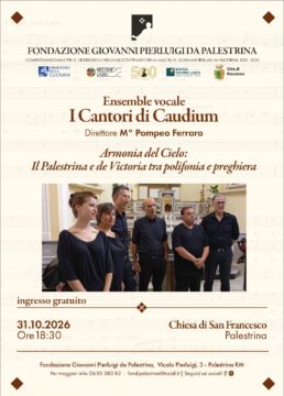 Valle Caudina: concerto a Palestrina per I Cantori di Caudium